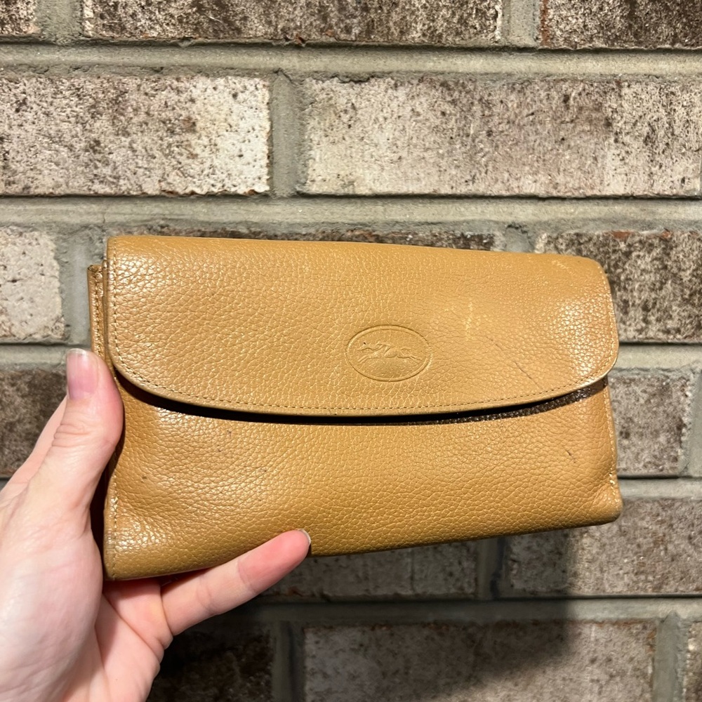 Longchamp Leather Wallet Clutch